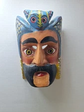 Mexican Folk Mask Handcrafted Art Indigenous Festival Folk