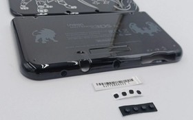New Nintendo 3ds Xl LL Pokemon Replacement Shells Front+Rear+Rubber+Label UPC