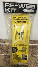 Vintage Nylon Webbing Kit 39 Feet Re-Web Kit Lawn Chair Yellow