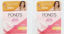 2 x POND s BRIGHT BEAUTY WhitePlus Serum Day Cream Vit B3 C E SPF30 PA  50 ml.