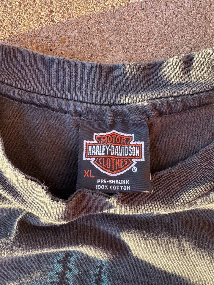 True Vintage Harley Davidson Shirt Xl Strong Survive Bear Single Stitch - Image 3 of 4