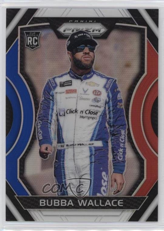 2018 Panini Prizm Red White & Blue Prizm Bubba Wallace #11 1u6