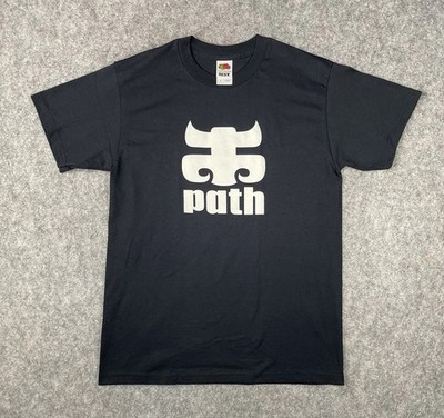 VTG IPath Shoes T-Shirt Men s Medium Black Y2K 2000 s Skateboarding Footwear