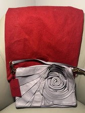 Image of Valentino Garavani Rosette Shoulder Bag Purple Brand New