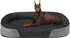 Orthopedic Dog Bed for Extra Extra Large Dogs with Gel Memory Foam, Waterproof D