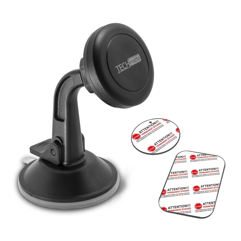 TechMatte Car Phone Mount Magnetic-Dashboard Mounted Car Phone Holder-Universal - Image 2 of 4