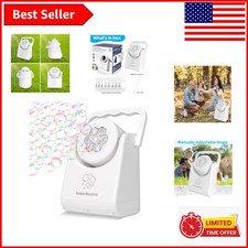 Portable Bubble Blower for Kids - 5000 Bubbles/Min, Adjustable Angle Design