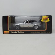 Maisto 1996 Mercedes Benz SLK 230  1:18 Die-Cast Silver in Box