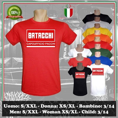 LORIS BATACCHI T-SHIRT BÜROLEITER PAKETE MARIONETTEN KURIER HERREN DAMEN KIND