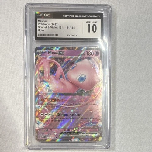 Mew ex Pokémon TCG Scarlet & Violet 151 151/165 CGC 10 Holo EX 2023