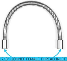 Stainless Steel Hose Flexible Metal 18.5 Inch for Commercial Pre Rinse Kitchen