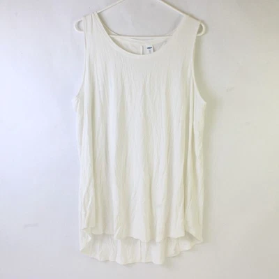 Old Navy Débardeur Blanc Transparent Femme XL Tall Manches Sans Manche - Photo 1/4