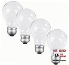 60 Watt Incandescent Light Bulbs, A19 Frosted Rough Service Light Bulb, E26