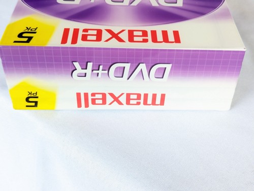 Maxell DVD-R 4.7 GB Discs in Jewel Cases 5 Pack New and Sealed - Picture 3 of 5