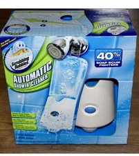 New Scrubbing Bubbles Automatic Shower Cleaner Dual Sprayer + 34oz Refill