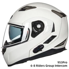 ILM Pre-Owned Bluetooth Modular Full Face Motorcycle Helmet 6 Riders Group Inter