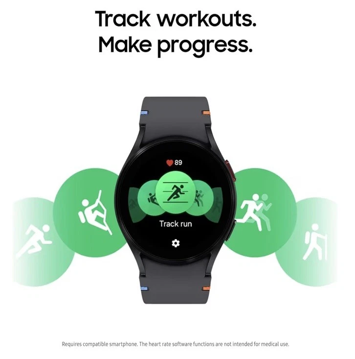 Samsung Galaxy Watch FE 40mm Bluetooth Rose Gold Case Pink Band SM-R861NIDAXAA - Image 2 of 4