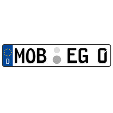 Produktbild - Auto/KFZ Euro Kennzeichen | 520x110mm | Nummernschilder | Autokennzeichen | DHL