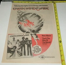 EARTH WIND AND FIRE EWF Vintage Album AD Advert 1975 That's the Way Of the World