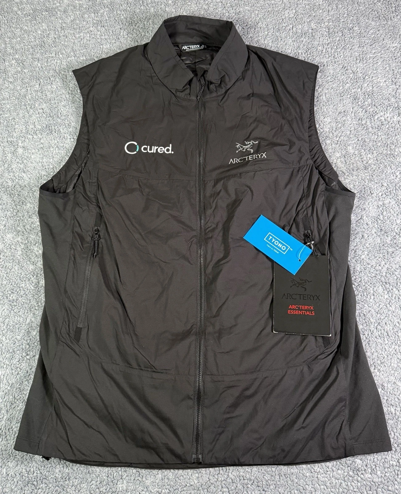 NWT NEW Arc'teryx Atom SL Vest Mens Large Black Insulated Lightweight 20984 Logo