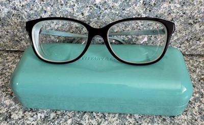 Tiffany & Co. Eyeglasses Women Tortoise Blue Heart TF 2097 8134 52-16-135 & Case