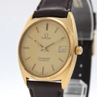 Vintage 1970s OMEGA Seamaster Cal.1342 Gold 32mm Date Quartz Men's JAPAN Y886