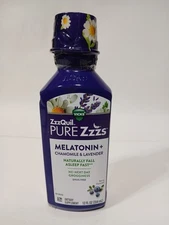 Vicks ZzzQuil MELATONIN Nighttime Sleep Aid Liquid Chamomile Lavender Berry pure