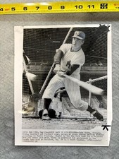 Vintage 1961 Jake Gibbs Associated Press Wire Photo New York Yankees