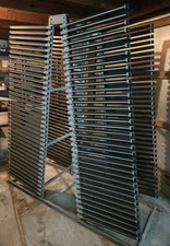 72 Lite Freestanding Double Sided Stationary Windshield Rack 28"W, 72" D, 78" T