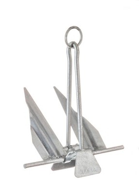 Utility Fluke Style Boat Marine Utility Anchor Galvanized Seachoice 7E 41610