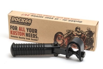 Sundance Sturzbügel Fussrasten schwarz für Chopper, highway footpegs black