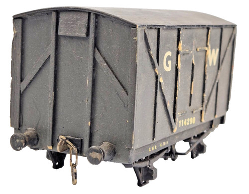 Bausatz gebaut Spur O 114390 GWR außen gerahmter Plangüterwagen unverpackt pls lesen | Condition: Used