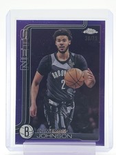 CAMERON JOHNSON 2024-25 TOPPS CHROME PURPLE #84 NETS /75 Q5997