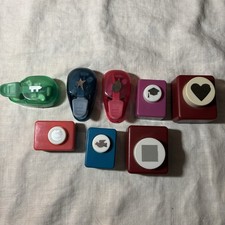 Lot of 8 Paper Punches Vintage For Scrapbooking Crafting Emagination Hole Punch