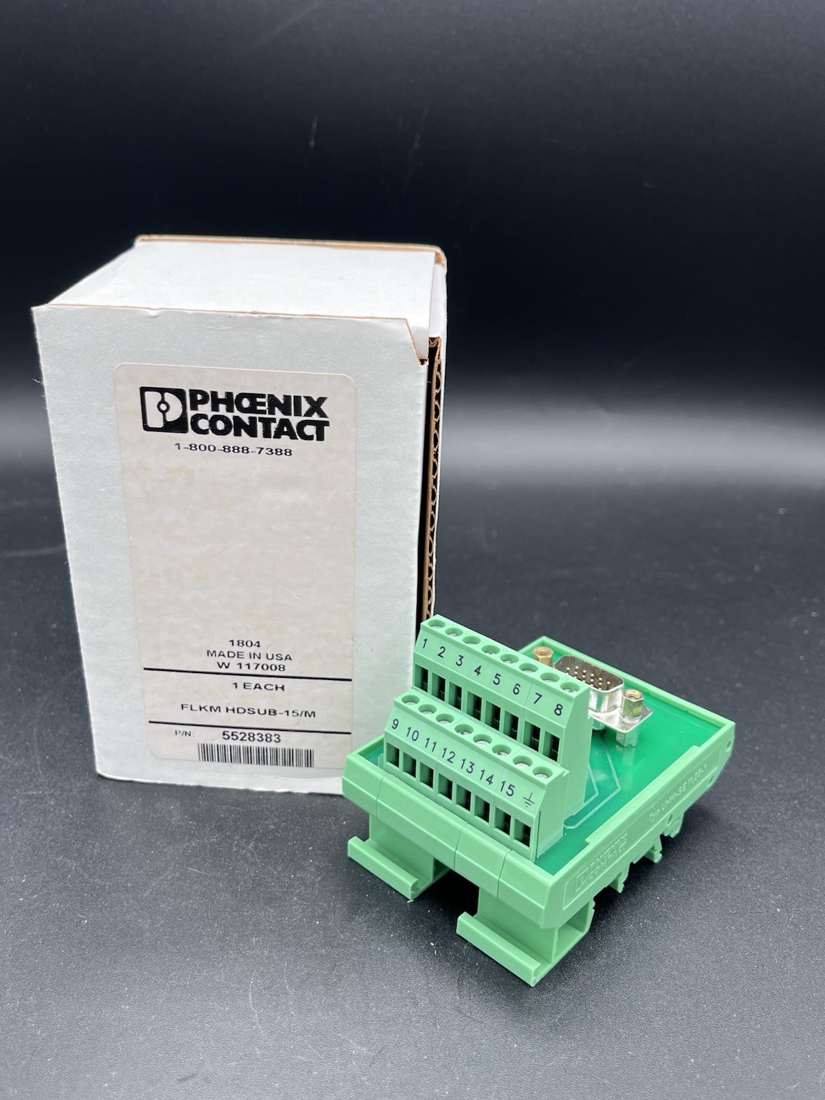 NEW Phoenix Contact 5528383 FLKM HDSUB-15/M Interface Module