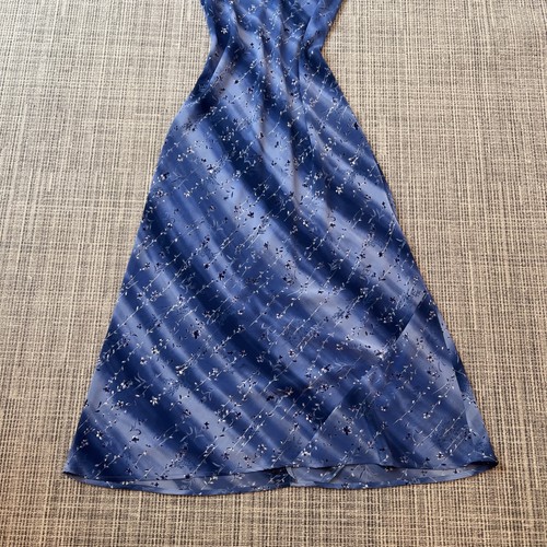 Vintage My Michelle Floral Shift Maxi Dress Blue Size 90s Y2K Fairy Grunge - 第 2/7 張圖片
