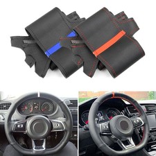 Handnähen Lenkradbezug Leder Für VW Golf 7 GTI Golf R MK7 Polo Scirocco 2015 16