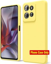 Liquid Silicone Phone Case for Motorola Moto G 2025, G Play 2026, G 2026 - Yello