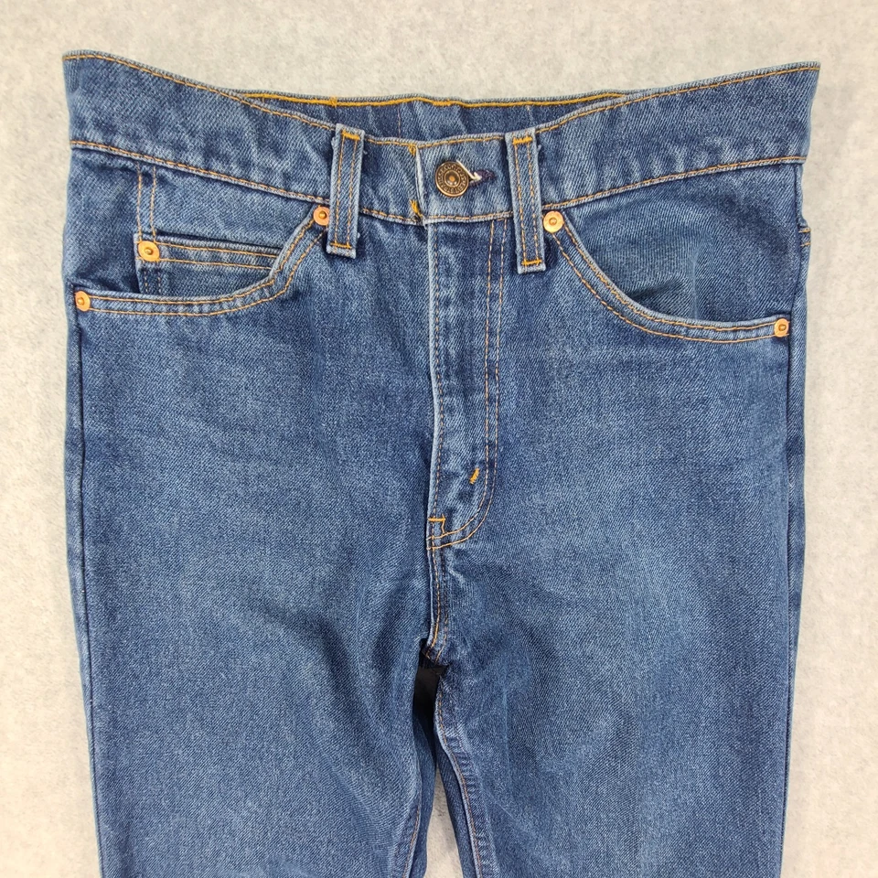 Vtg Levis Orange Tab Denim Jeans Tag 30x30 Fit 28x29 Straight Leg USA 20516 0914 - Image 3 of 4
