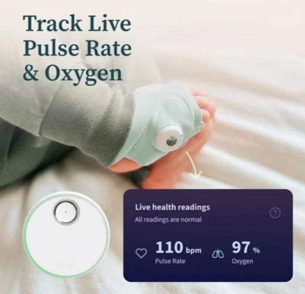 Owlet PS04N55BBK Dream Duo con Cam 2 Monitor de Bebé y Calcetín Inteligente (0-18 meses) Foto 3 de 4