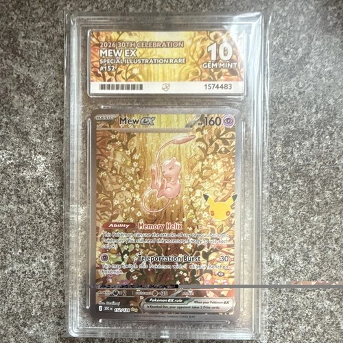 ACE Grading Mew ex 152/128 30TH CELEBRATION SIR Holo English 2026