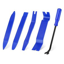 Auto Trim Removal Tool Set, 5pcs Plastic Pry Tool Kit, Auto Trim Tool, Blue