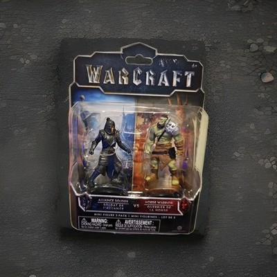 Warcraft Movie Mini Figure 2-Pack Alliance Soldier vs Horde Warrior Jakks OVP
