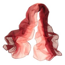 Long Chiffon Sheer Scarf Gradient Shaded Colors Lightweight Scarf Color 080