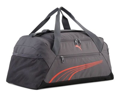 PUMA Fundamental Sports Bag S Sporttasche Moody Gray grau neonorange Neu