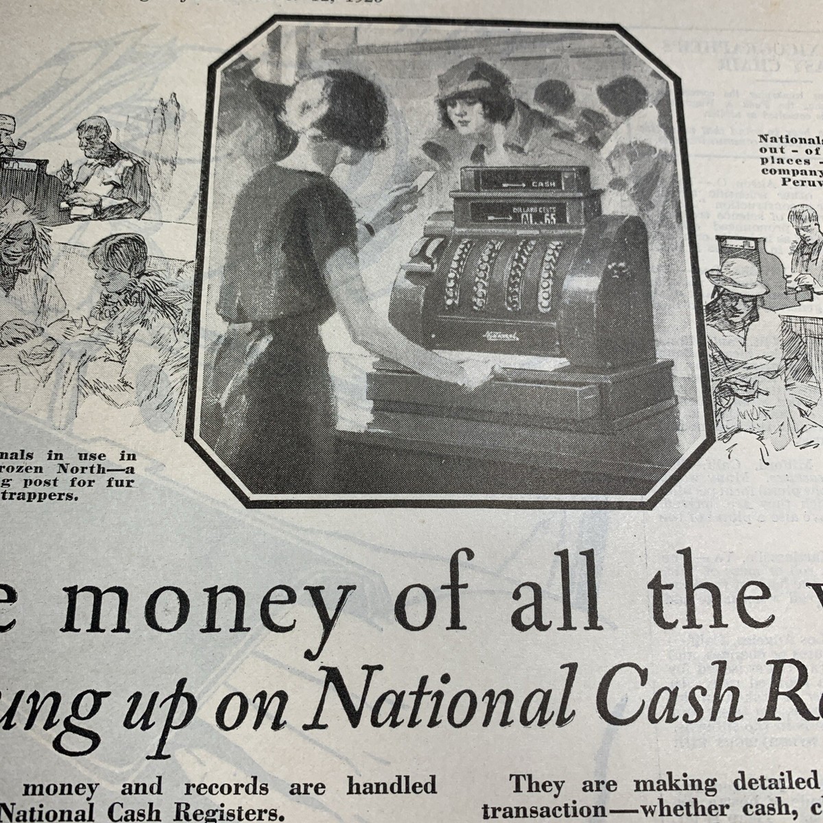 1925 National Cash Register Ad Dayton Ohio Several Old Models | eBay