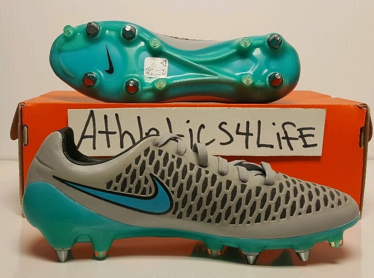 NIKE MAGISTA OPUS SOCCER CLEATS SIZE 6 GREY TURQUOISE BLACK 649233-041 | eBay