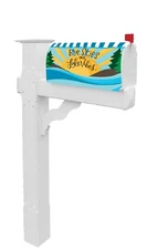 Blue Skies Lake Vibes Sun Magnetic Mailbox Cover (Cover Only)
