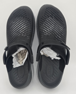Original Crocs Unisex LiteRide 360 Clogs - Black - USED - FREE SHIPPING