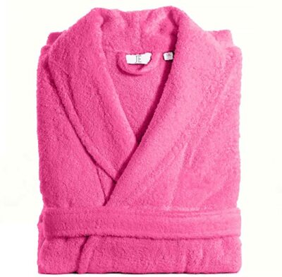 Unisex 100% Egyptian Cotton Terry Towelling Soft Hooded Bathrobe Dressing Gown